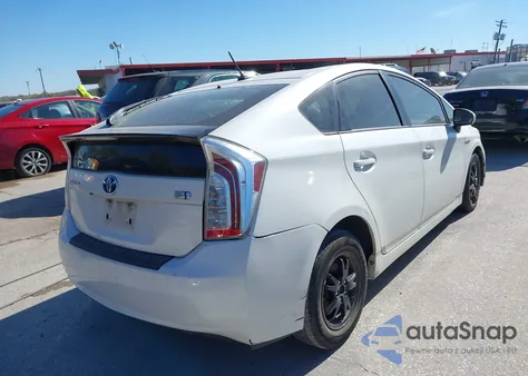2012 Toyota Prius Three from USA, damaged, VIN JTDKN3DU3C5451584